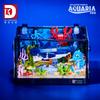 Aquarium Shark Crab Block Set With Fish Underwater World Led