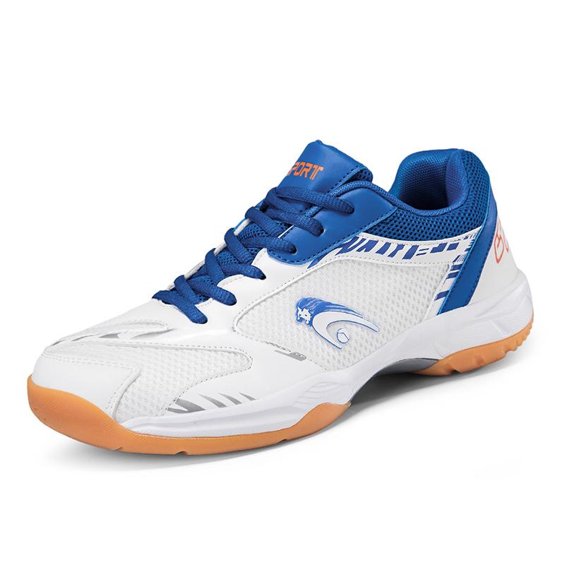 

Pro-Quality Outdoor Gym Lightweight Trainers Anti-Slip Badminton Shoes for Men Women Athletic Tennis Big Size Blue Black 46 синий
