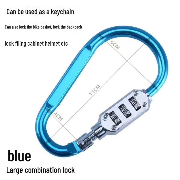 Anti-theft Cartoon Cow Combination Lock - Portable Motorcycle & Mountain Bike Helmet Retractable Steel Wire Lock
