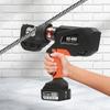 EZ-400 Rechargeable 40Cr Steel Hydraulic Crimping Pliers,Black Electric Hydraulic Wire Crimper for Electric Power Repair