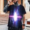 Sommer Männer T-Shirt Stil EKG Rot 3D Druck T-shirt Oansatz Hohe qualität