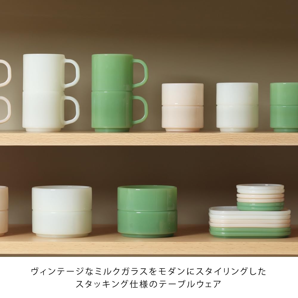 ideaco Milk Glass Dishware, Deep Plate, Small Bowl, 8.8cm Diameter X 5.5cm Height, Milk Glass Mini Bowl / 2pcs Ecru