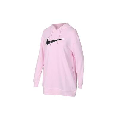 Logo Print Sport Pullover Hoodie Damen Oberteile Rosa AV8291-663