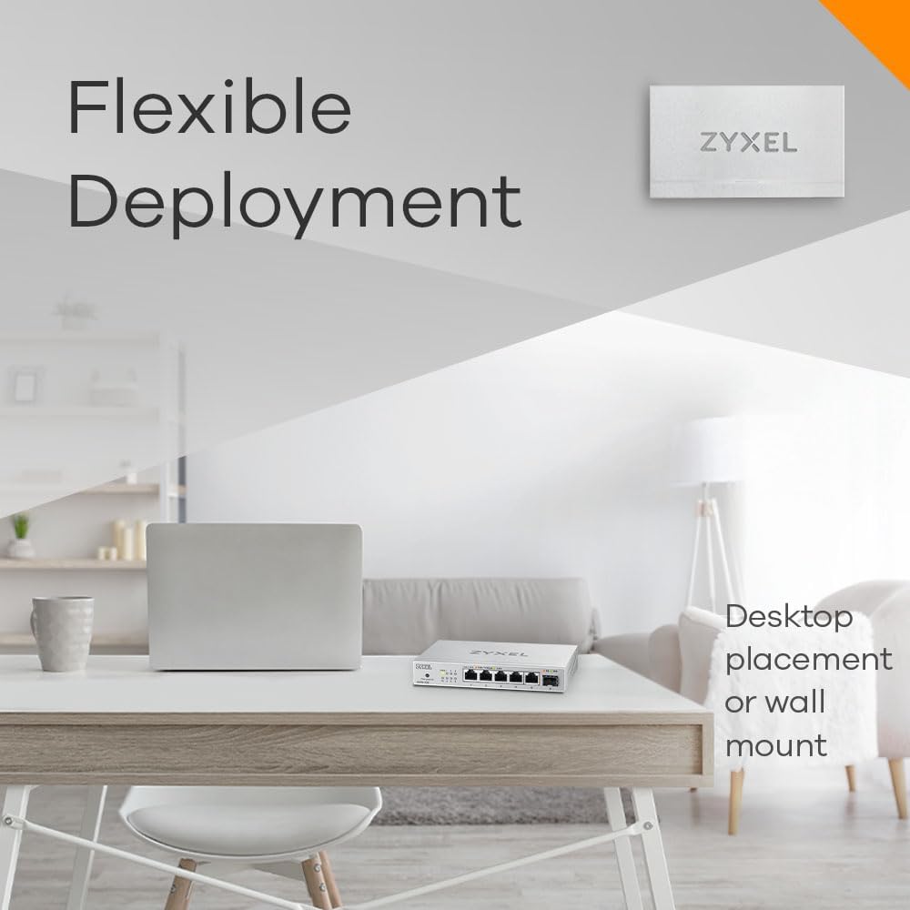 ZYXEL Port Gigabit Ethernet Unmanaged Switching Hub No Settings X Housing Fanless Wall Mount Invoice Business Operators 8/5 2.5Gbps Required8/5