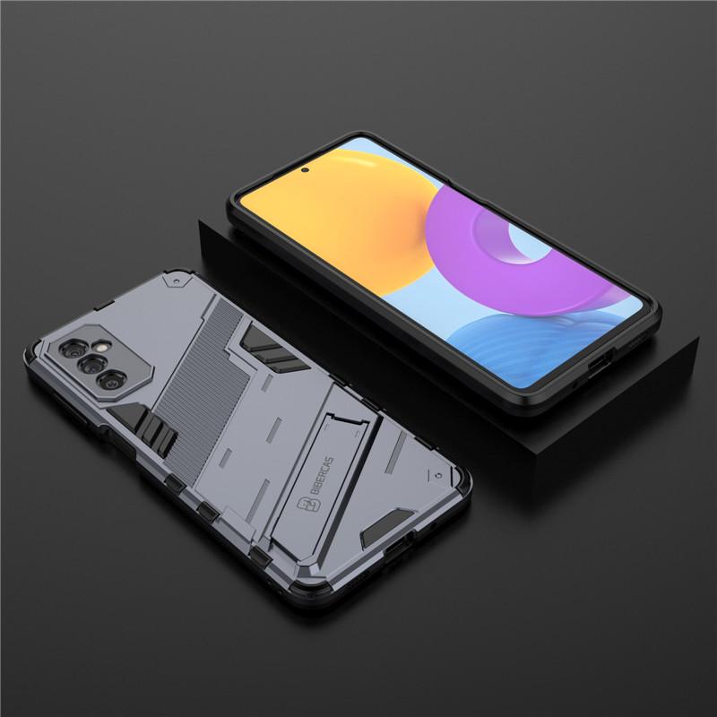 

Чехол Armor Magnetic для Samsung Galaxy M52, противоударный защитный чехол-подставка для телефона Samsung M52 M 52 SM-M526B, задняя крышка For Galaxy M52 серый