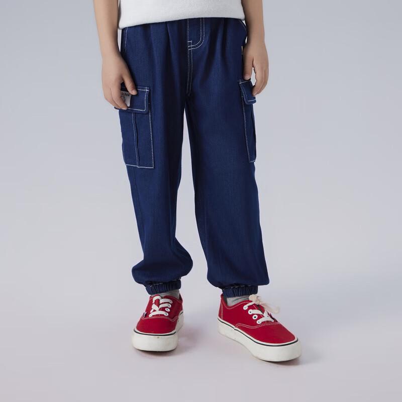 PawinPaw Boys Casual Cartoon Bear Denim Long Pants 150