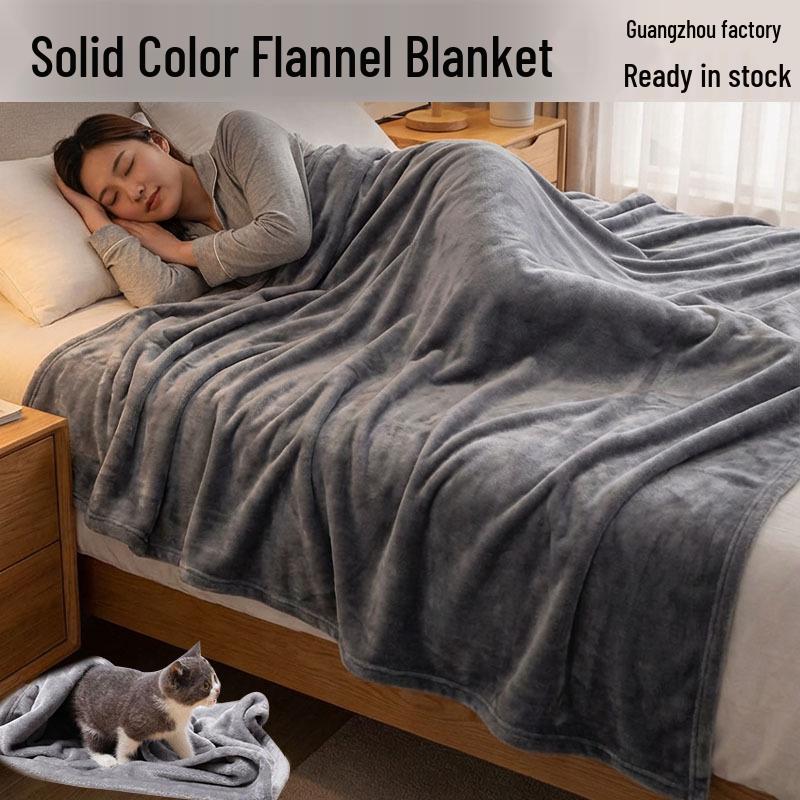 Multifunktionale Flanell-Fleece-Decke für alle Jahreszeiten, für Sofa und Klimaanlagen-Nickerchen