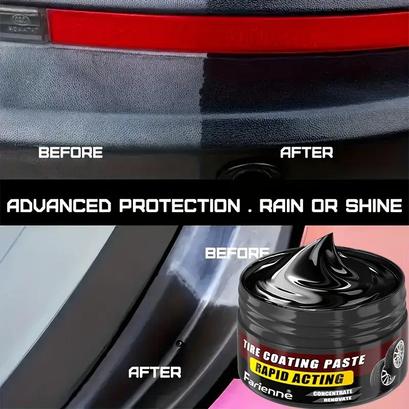 Premium Lastik Parlatıcı Cila – Uzun Süre Kalıcı Parlaklık ve UV Koruması, Siyah Görünümü İyileştirir, Solmayı ve Çatlamayı Önler