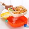 900/1300ML Divides Lunch Box Reusable Lunch Container Portable Outdoor Picnic Box  Tableware