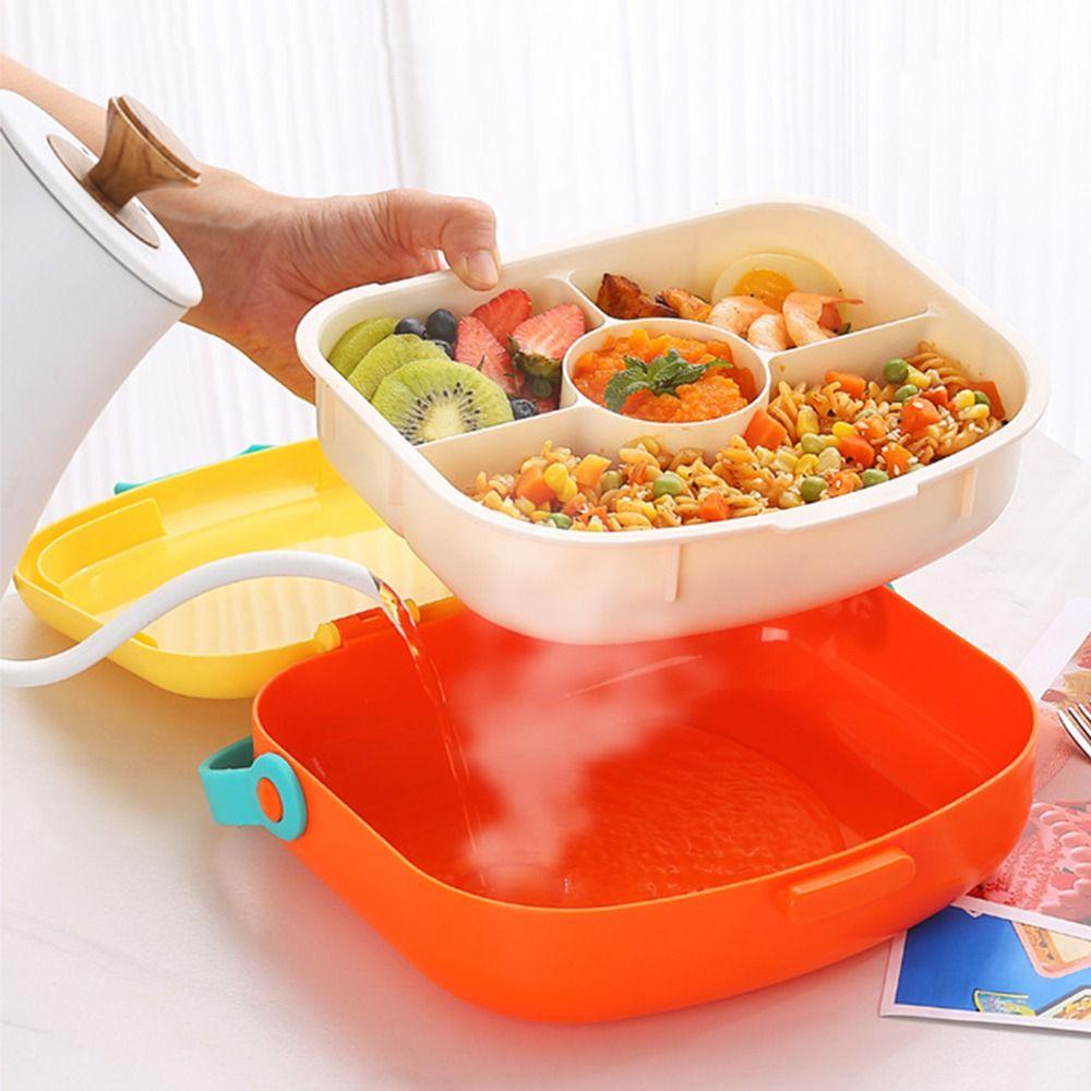900/1300ML Divides Lunch Box Reusable Lunch Container Portable Outdoor Picnic Box Tableware
