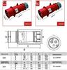 Industrial 32A 3-Pin IP44 Waterproof Plug & Socket Set, 250V Flame-Resistant Connector