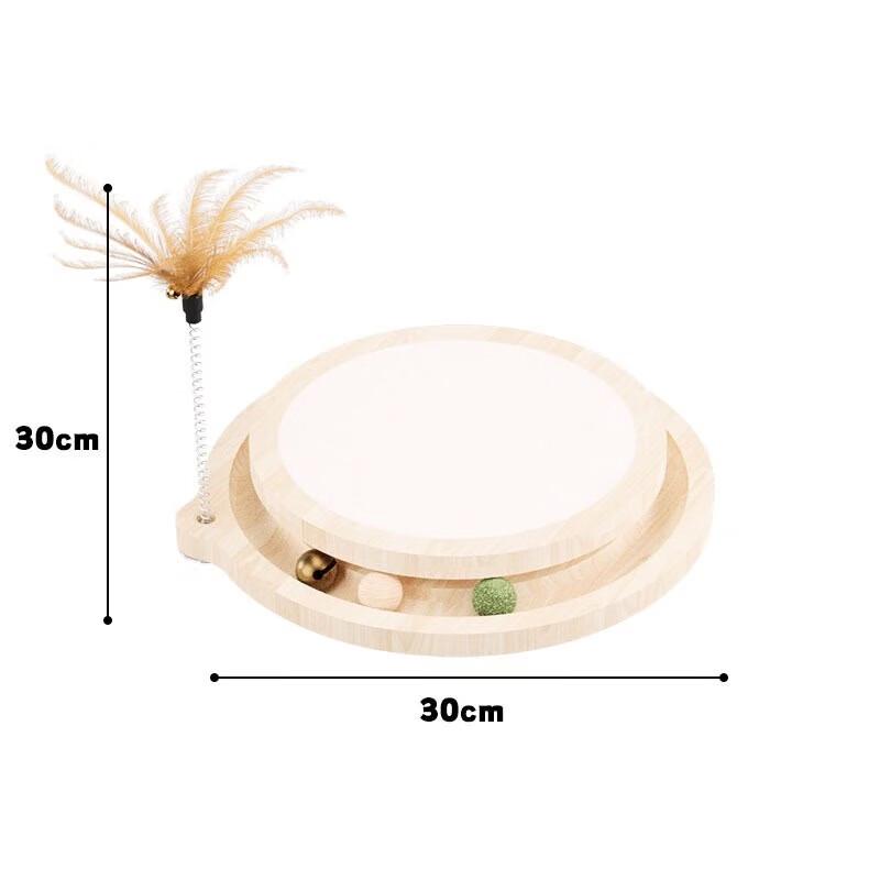 Multi-functional Cat Turntable Sisal Scratcher Toy