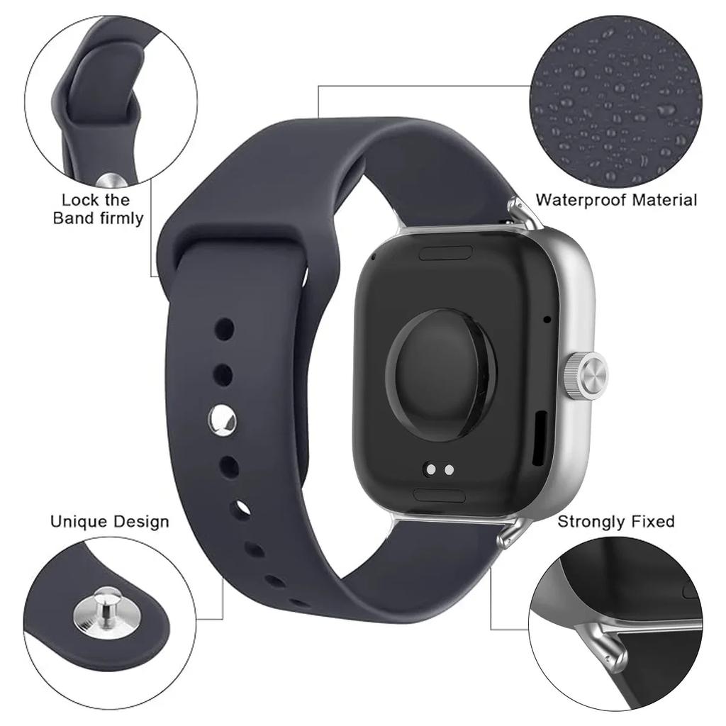 Silicone Strap For Redmi Watch 4 5 SmartWatch WristBand For Xiaomi Mi Band 8 Pro/9 Pro Replacement Bracelet Watchband Accessorie