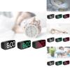 Design Led Electronic Clock With 24 Hour Display And Mirror Surface For Desk Decor
