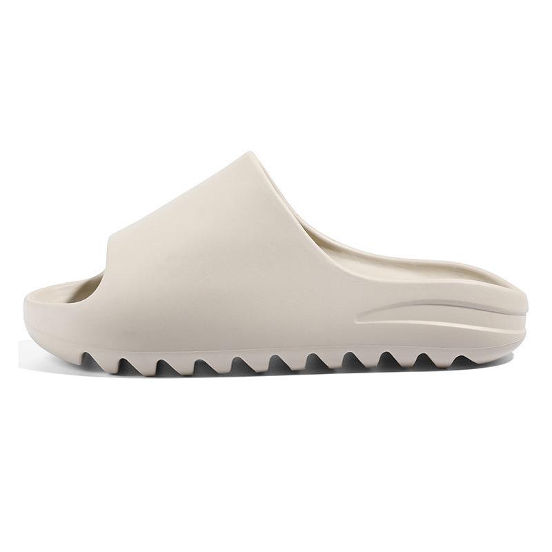 New coconut slippers summer indoor and outdoor stepping on shit feeling thick sole one-word drag couple shoes