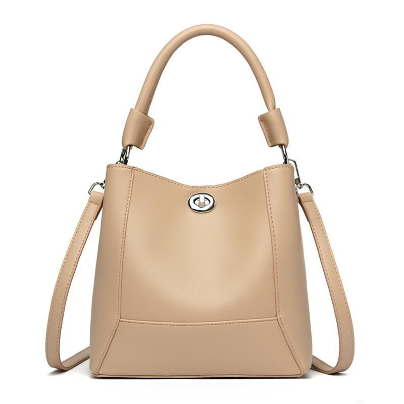Fashion Two In One PU Leather Women Shoulder Bag New Brand Crossbody Bag Casual Retro Solid Color Female Travel Shopper Tote Bag