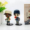 6Pcs/Set Detective Conan Summer Garden Party Series Conan Edogawa Mouri Ran Haibara Ai Figure Collectible Decoration Model Toy