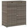 VidaXL Garden Storage Cabinet, Patio Organizer with Door, Outdoor Furniture Backyard, Grey 365565