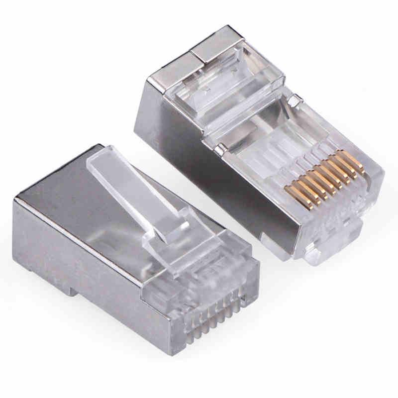 Connettore rj45 xintylink spina rj 45 cavo ethernet cat5 cat5e presa di rete 8P8C stp ftp metallico schermato terminali modulari lan cat