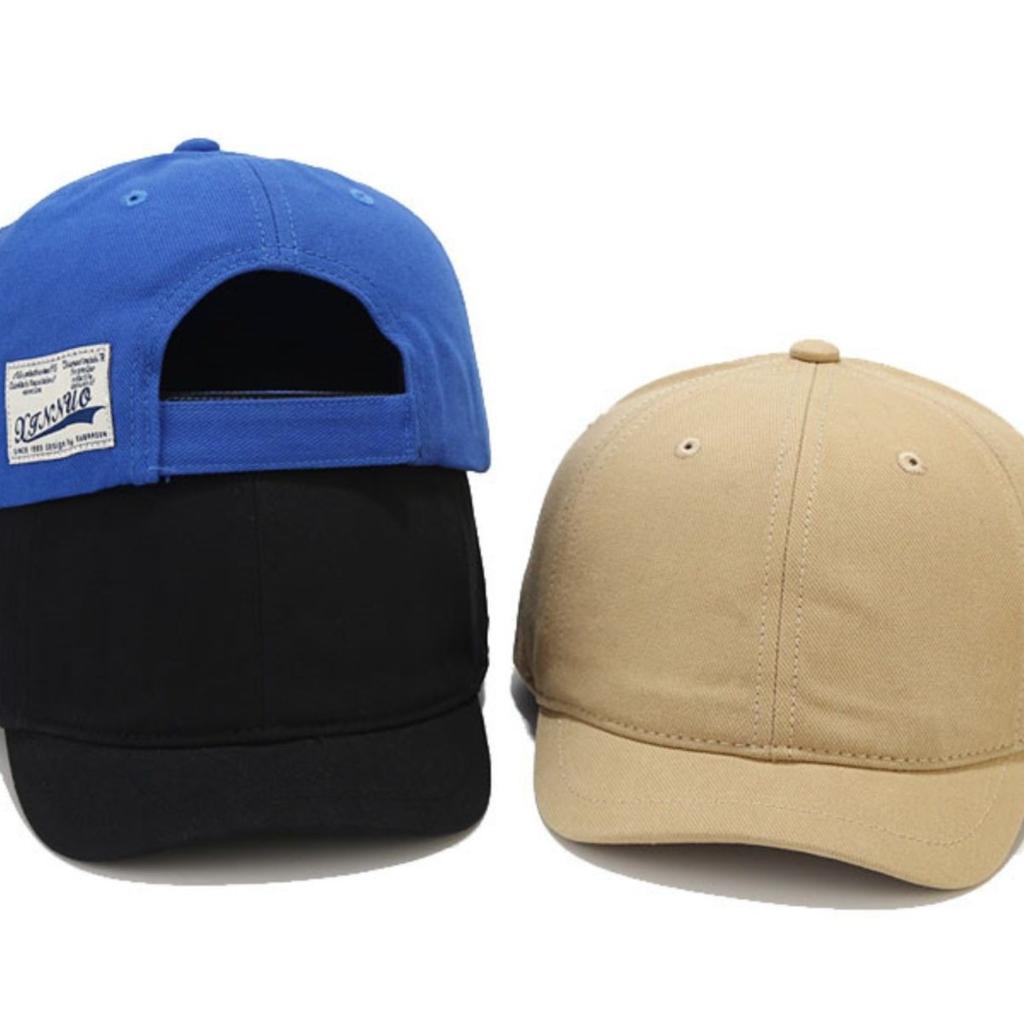 Unisex Short Brim Baseball Caps Snapback Hat Cotton Hat Japanese Style Summer Casual Sun Protection Visor Hats