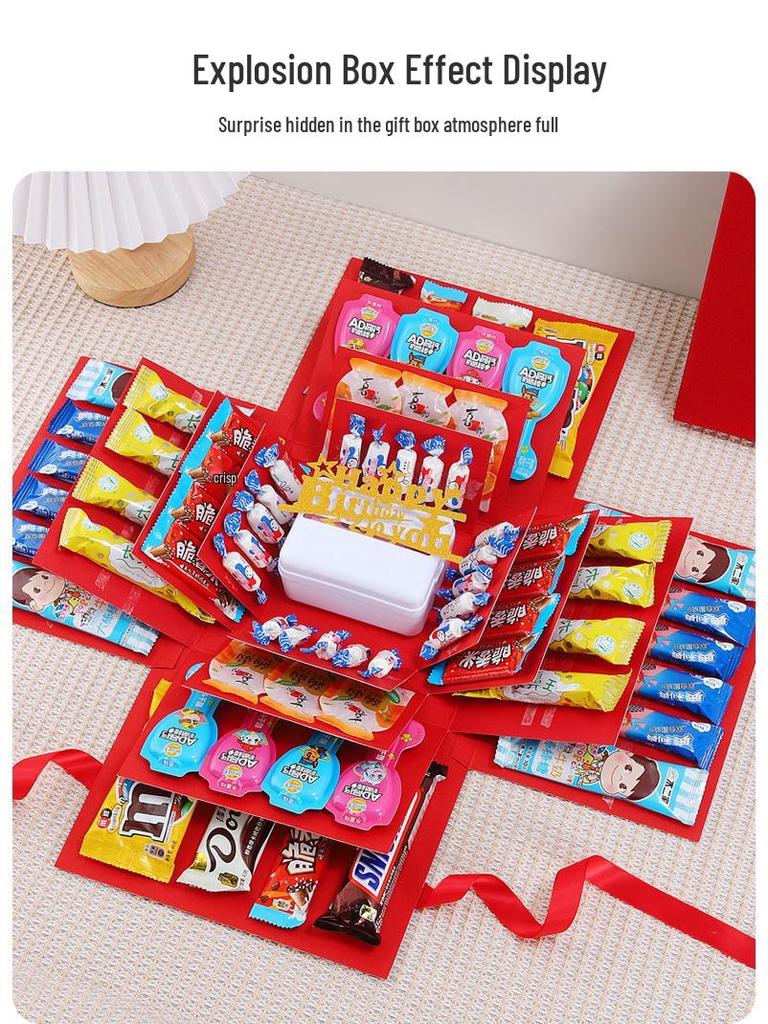 Celebrity Style Surprise Explosion Birthday Gift Box for Kids