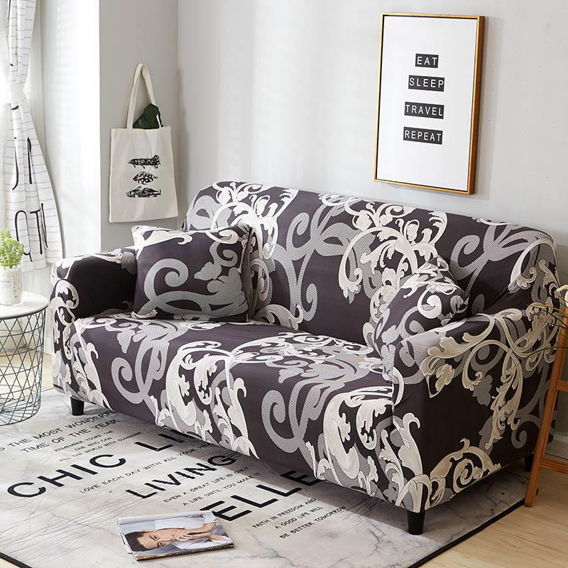 Floral Printing Sofa Cover for Living Room Slipcovers Sofa Cover Cotton Elastic Couch Cover Sofa Towel Chair Protector 1PC