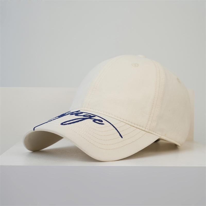 Spring Summer Embroidered Letter Sunshade Baseball Cap Women Breathable Couple Sunscreen Cap