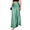 Women's Fashionable And Casual Design French Elegant Draped Satin Skirt