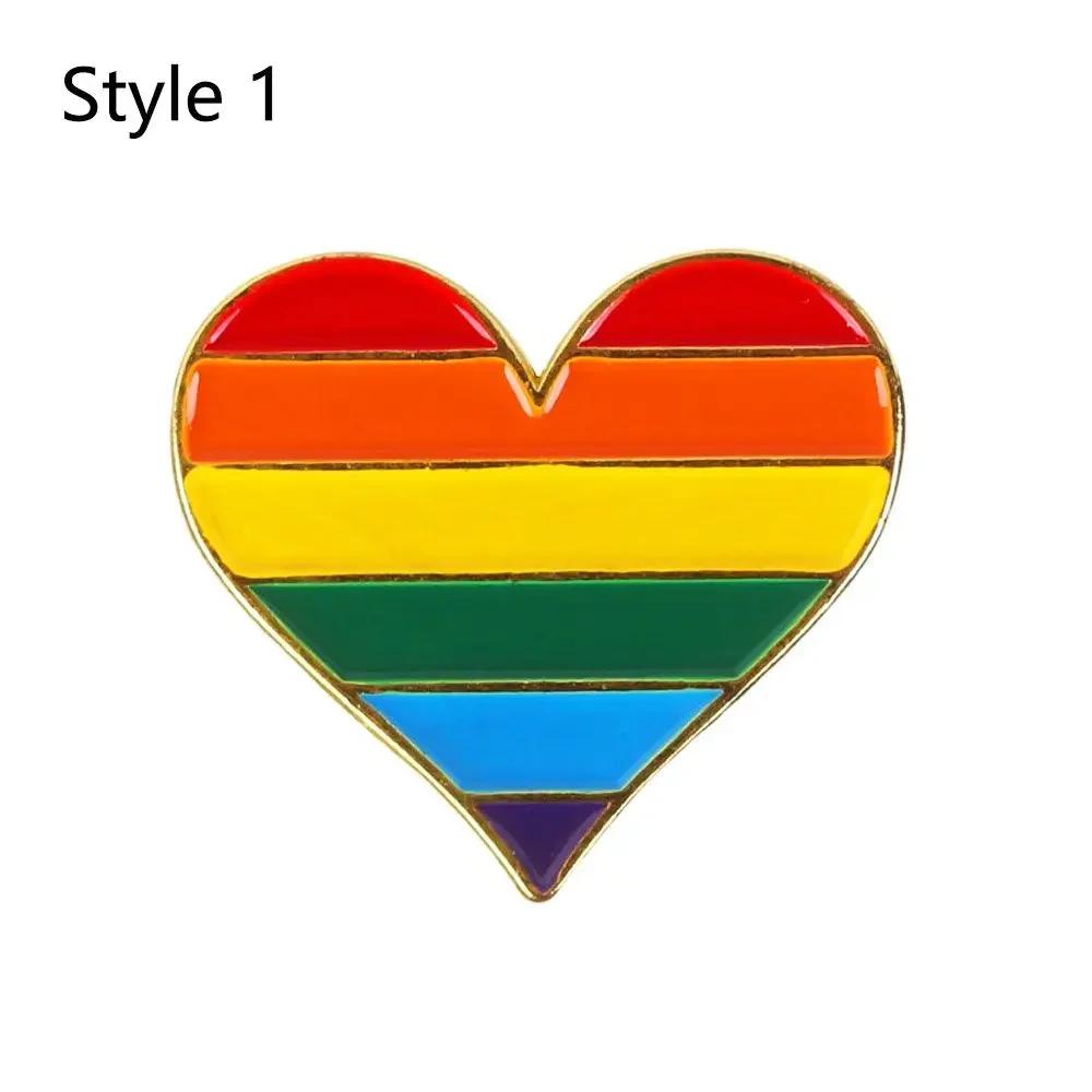 Steagul LGBT Inimă Curcubeu Broșă Pace și Dragoste Ace emailate Geanta de haine Ace de revere Gay Lesbian Pride Icon Insignă Decor unisex