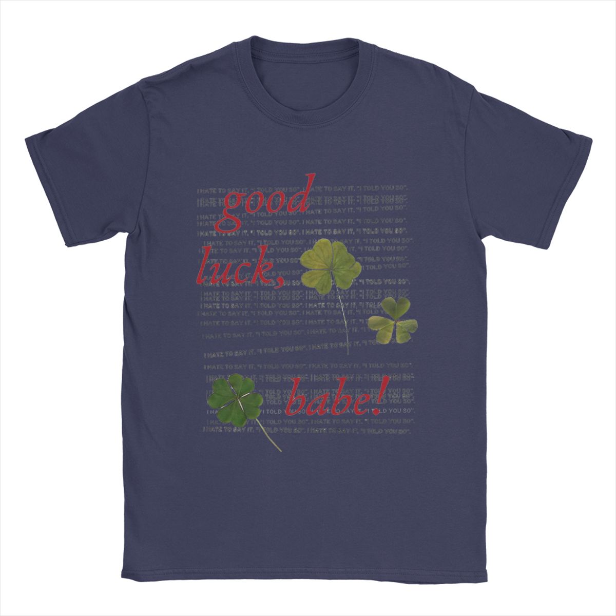 

Men T-Shirts Good Luck Babe Chappell Roan Humorous Pure Cotton Tee Shirt Short Sleeve T Shirts Crewneck Clothes Plus Size 4XL