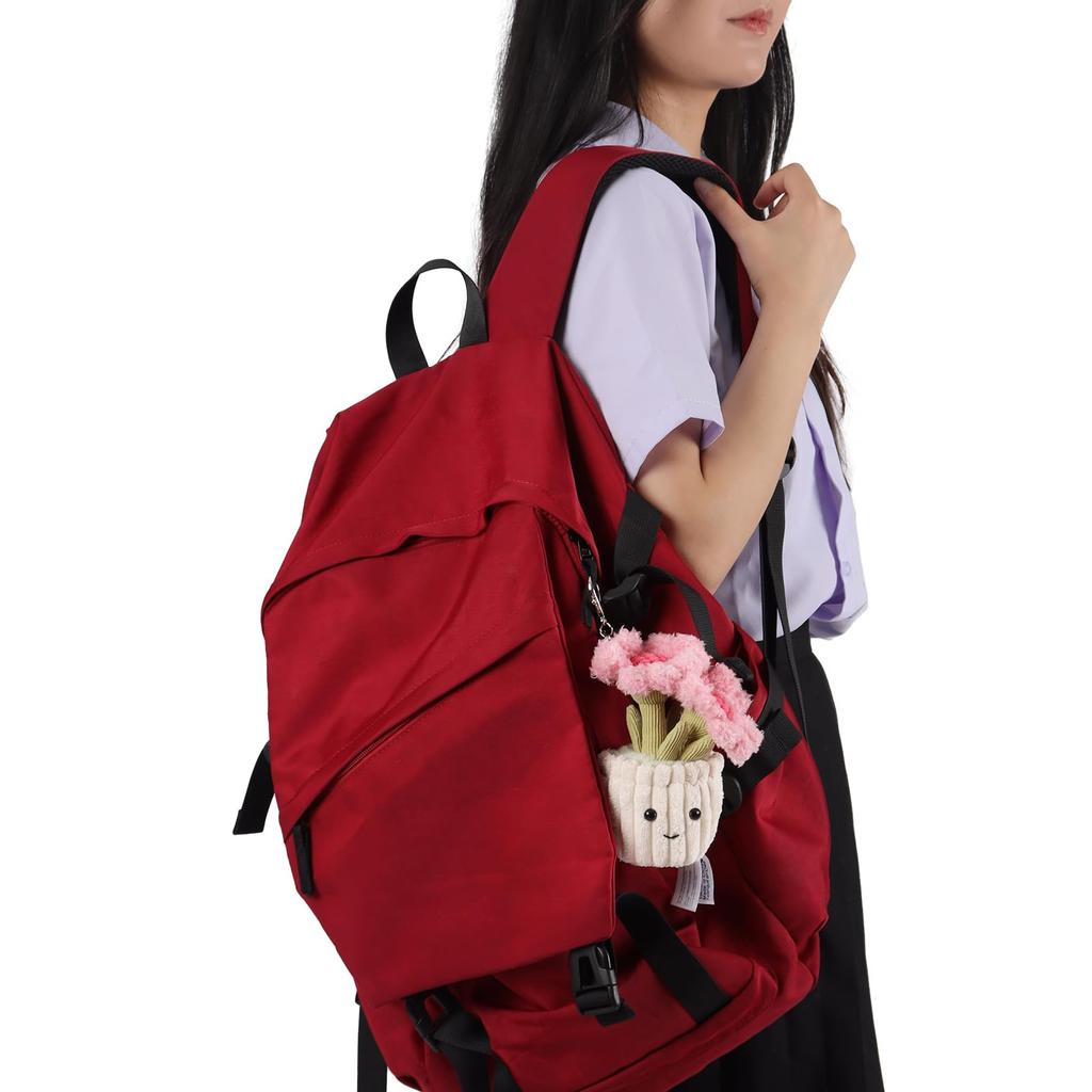 Potted Sunflower Cute Soft Animal Keychain Plush Suitable for Men and 15cm [Apricot Lamb] Toy, Women, Backpack, Wallet,