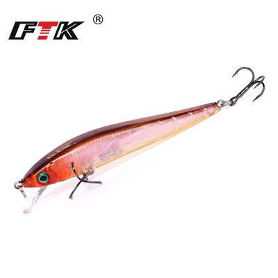 FTK Mino Sztuczna Przynęta Wędkarska, Sztywny Mocowanie, Minnow, 7 Kolorów Do Wyboru, 9 cm, 8 G, Głębokość 0-1 M Profesjonalna Jakość, Popularny Model