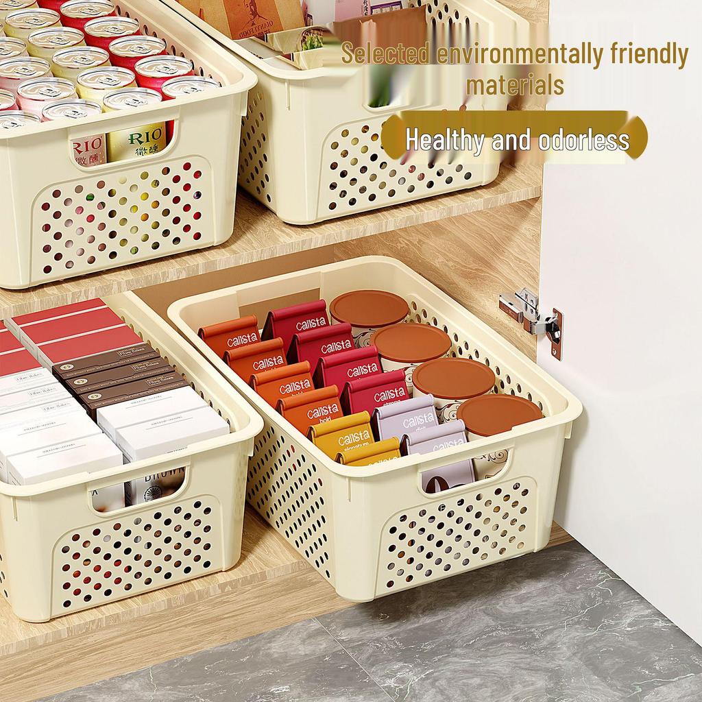 Japanese Household Storage Basket for Kitchen, Wardrobe & Desktop Organizer