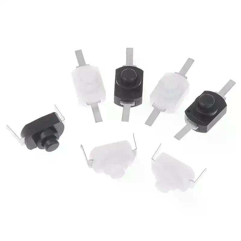 1208YD 1288BM Mini Push Button Switch Self Lock Switch Latching On Off Switch Micro Switch For Electric Torch Flashlight