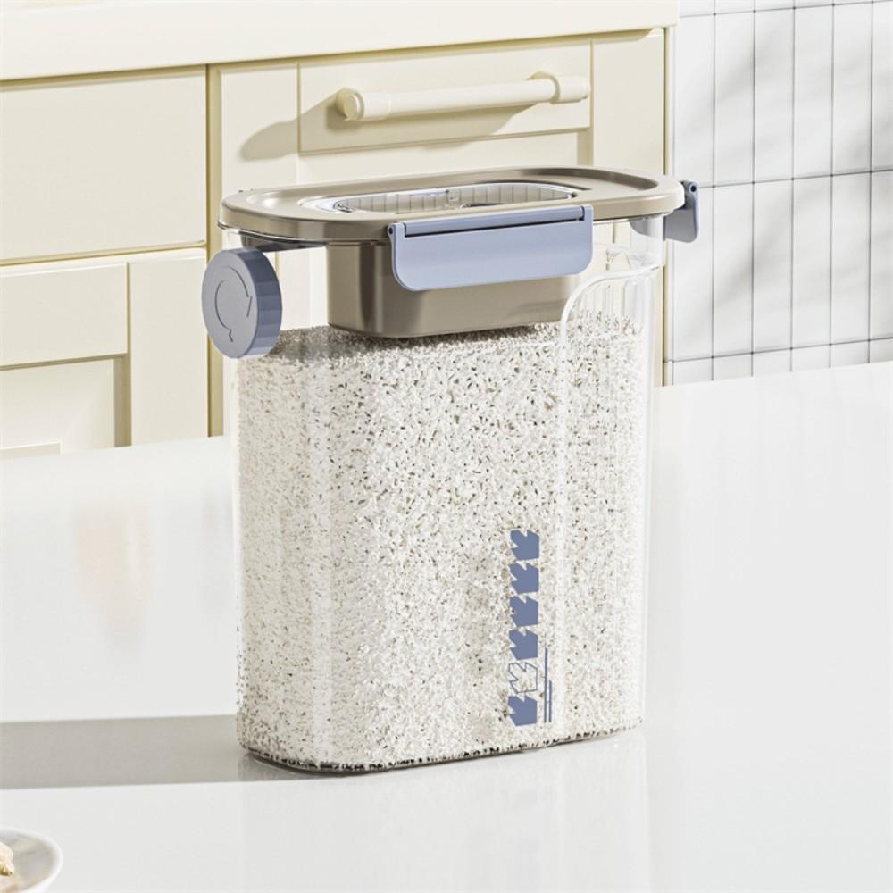 Bocaux alimentaires transparents en plastique scellés Conteneur de stockage alimentaire pour cinq céréales Boîte bocal fraîcheur