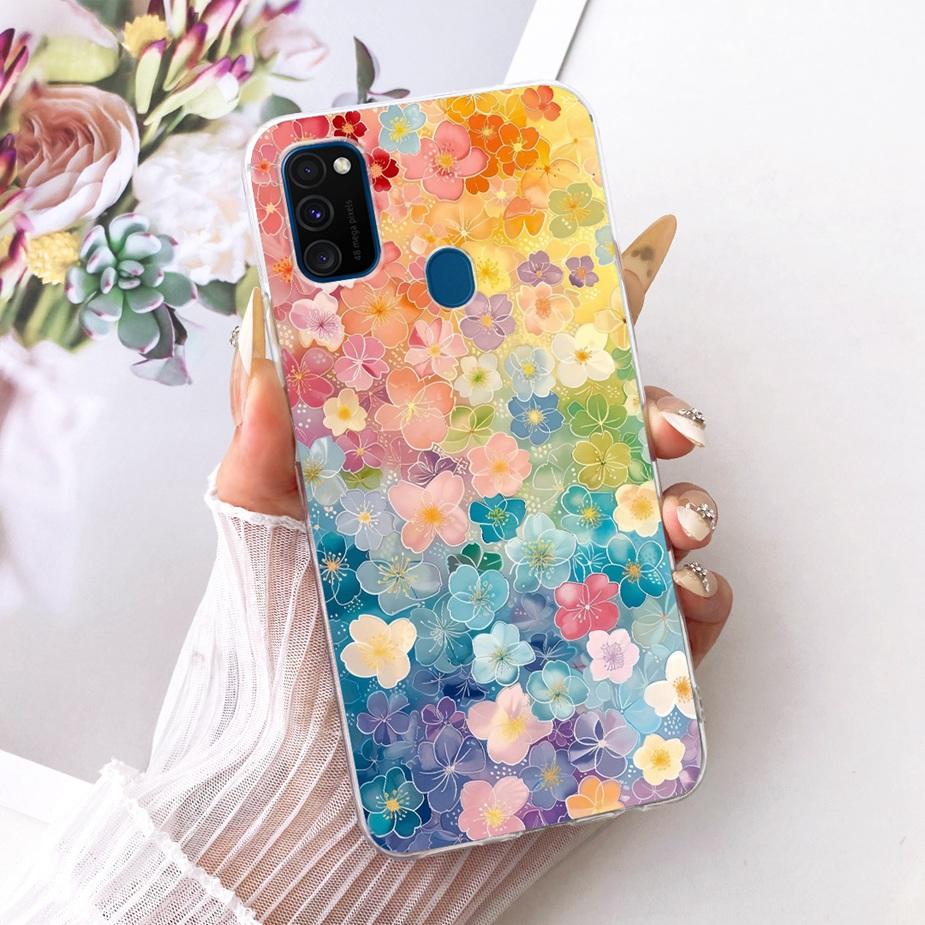 For Samsung Galaxy M21 Case SM-M215F New Fashion Painted Cover Soft Silicone Case For Samsung M21 2021 M 30 s Galaxy M30s Fundas