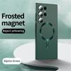 For Magsafe Magnetic Wireless Charging Matte Phone Cases For Samsung S25 S24 S22 S23 Ultra S24 S25 Plus Shockproof Cover Case