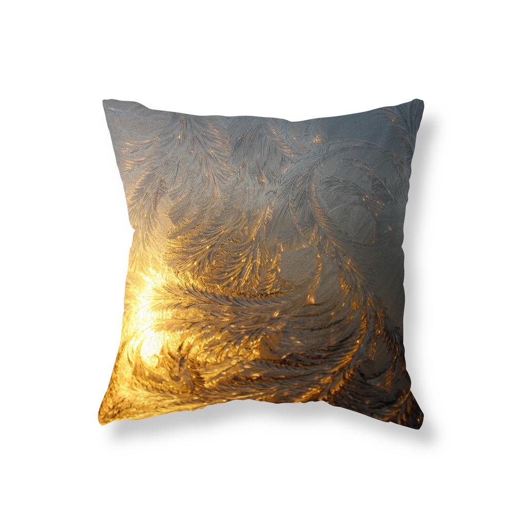 Snow Scene Snowflake Pillowcase Sofa Car Decoration Office Game Chair Cushion Cover Room Bedside Home Decoration Pillowcase