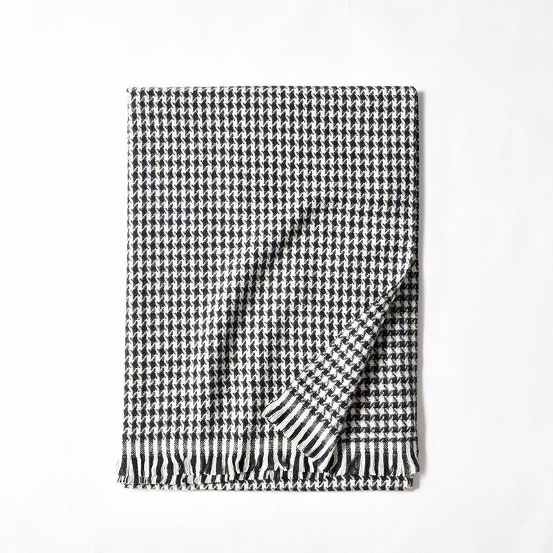 

Scarf rhombus plaid printed scarf women s 2025 new warm thickened medium and long women s scarf 70*180cm