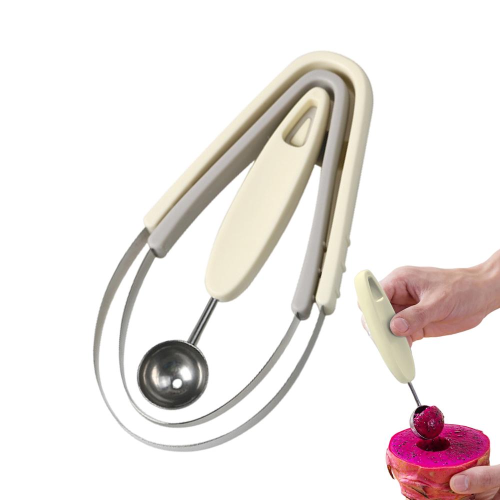 Fruchtschnitzwerkzeuge Tragbare Fruchtschnitzwerkzeuge Multifunktionaler Schäler Edelstahl Schneidwerkzeug Für Gemüse Eis