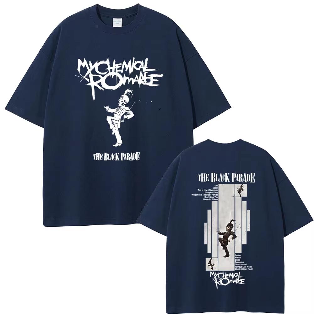 My Chemical Romance The Black Parade Camisetas Gráficas para Hombre y Mujer Punk Emo Rock Camisetas de Manga Corta