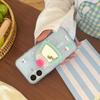 Korean Cute Pudding For Magsafe Phone Magnetic Griptok Stand For iPhone Funny Foldable Wireless Charging Case Holder