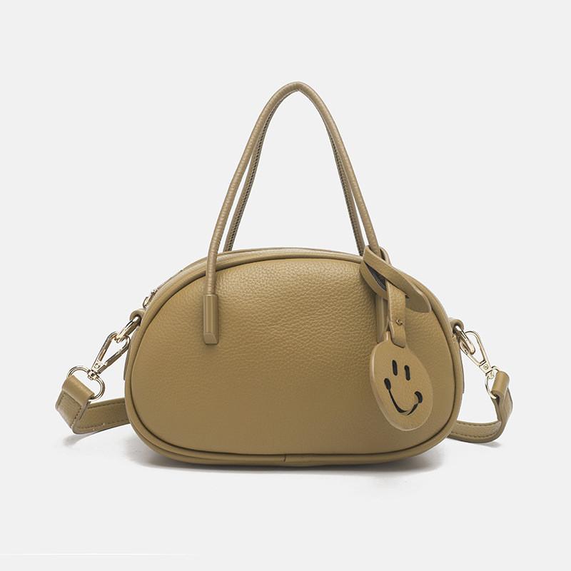 

IELGY Ретро-сумка, нишевая модная сумка-ракушка, высококачественная универсальная сумка через плечо светло-желтого