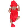 Lifelike Baby Doll 10 Inch Soft Silicone Newborn Boy Infant Doll with Beautiful Clothes Children