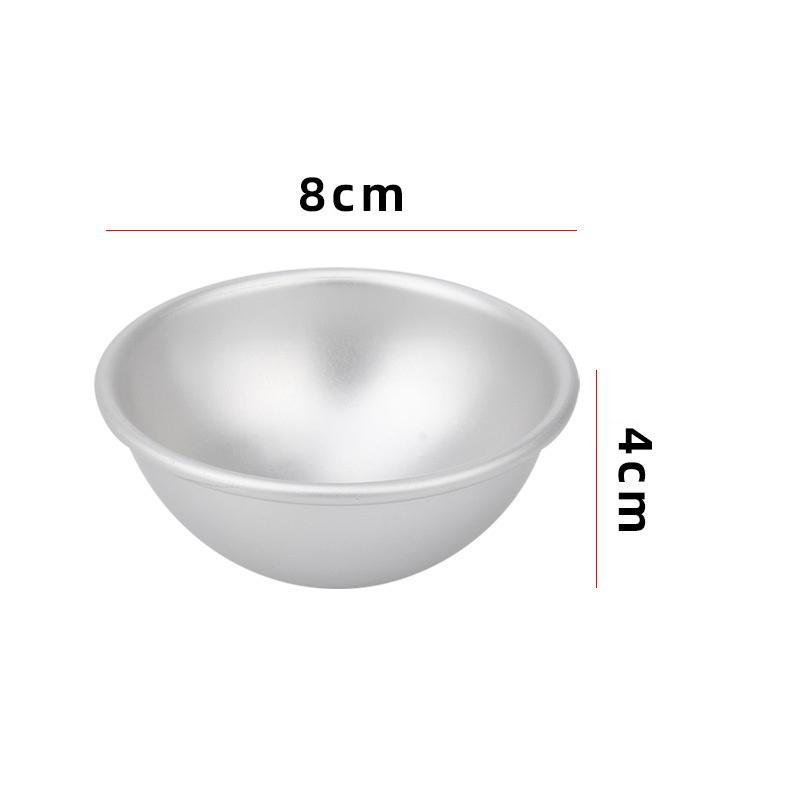Practical Daifuku Dessert Bomb Mold Pan Tin Baking Cake Pastry Mould Snowball Mochi Mold 3D Aluminum Ball