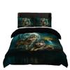 Bed Three-Piece Animal Wolf Tiger Elephant 3D Digital Printing Quilt Cover Pillowcase Bedding