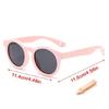 Lightweight Silicone Frame Toddler Sunglasses Foldable Design UV400 Sun Glasses Eyewear For Outdoor Travel