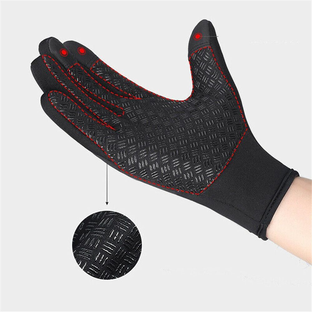 Non-Slip Touchscreen Mitten Warm Waterproof Gloves Outdoor Cycling Gloves  Fishing