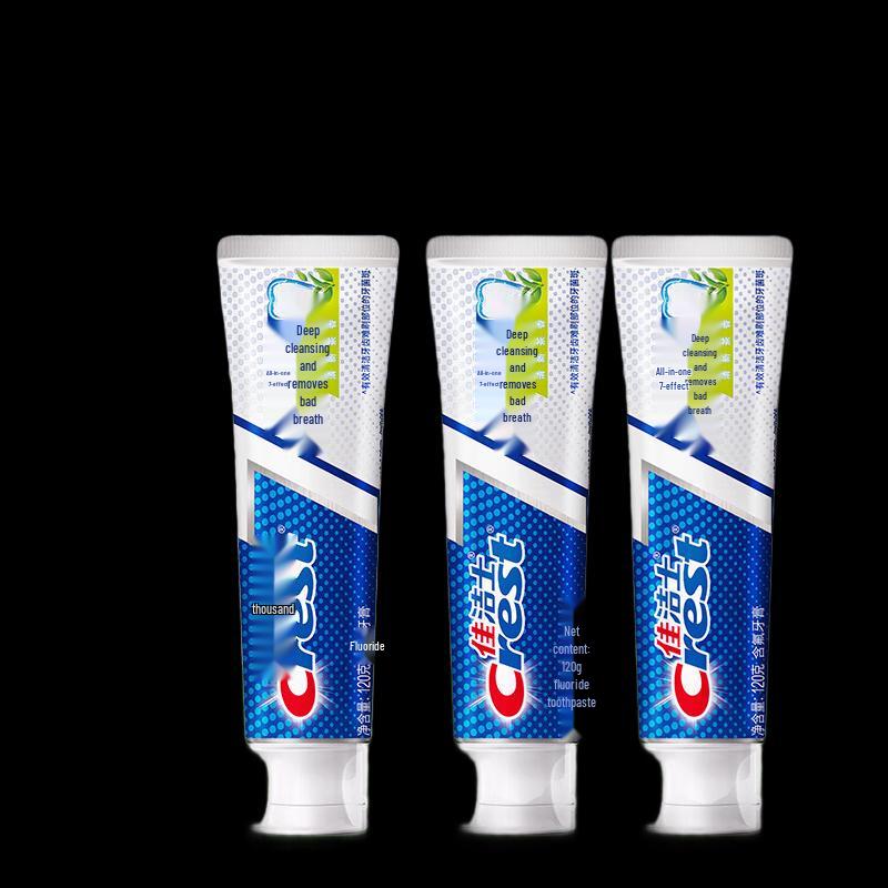 Crest 7-Effects Deep Clean Whitening Toothpaste (3x120g)