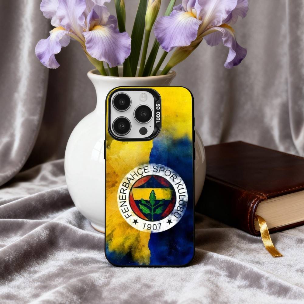 1 Stück T-Truthahn-Y F-Fenerbahce-E Handyhülle Für iPhone17,16,15,14,13,12,11 Plus,Pro Max Schwarz Candy Silber Handyhülle